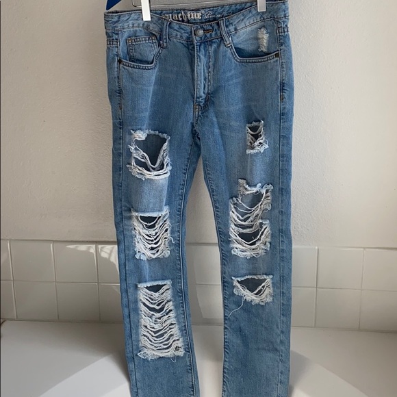 custom ripped jeans